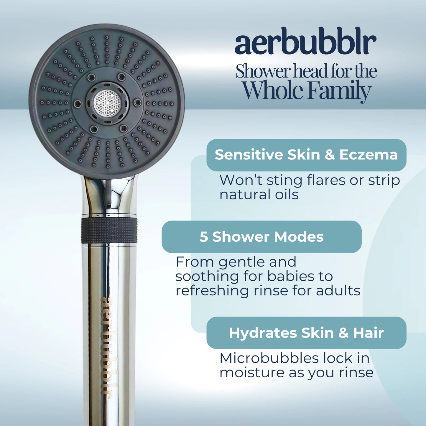 aerbubblr Microbubble Showerhead